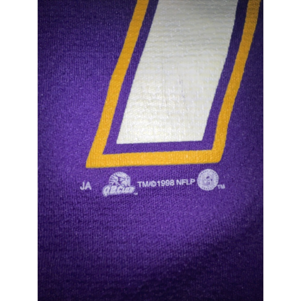 MN Vikings Vintage 90s Cunningham #7 Jersey Men's M Shirt NFL Sport Attack USA - Picture 3 of 9